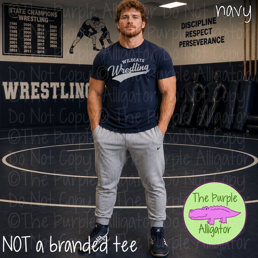 Wildcats Wrestling 12 – Classic Swash Custom Wrestling Spirit Wear Mascot Apparel 1026 TPA