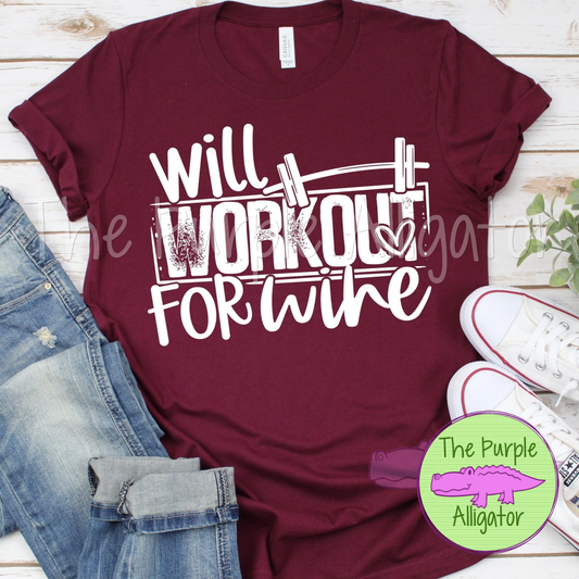 Will Workout for Wine (w SCA)
