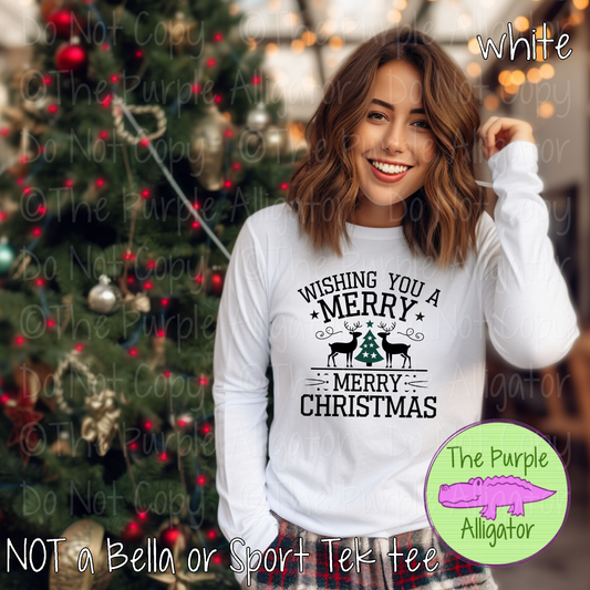 Wishing You a Merry Merry Christmas | Classic Holiday Design 1224 (d2f JC)