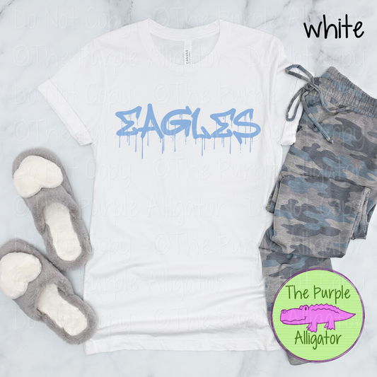 Eagles Wet Paint - The Graffiti Series | Bold Dripping Spirit Design - CHOOSE YOUR TEXT COLOR  1025 (d2f TPA)
