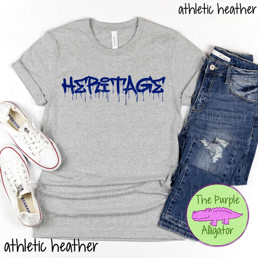 Heritage Wet Paint - The Graffiti Series | Bold Dripping Spirit Design - CHOOSE YOUR TEXT COLOR  1025 (d2f TPA)