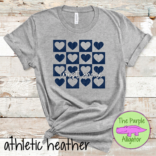 West Shore Heart Checkerboard – Custom School Spirit Wear 0924 TPA