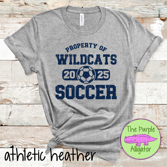 Wildcats Soccer SC44 Mascot School Spirit - CHOOSE YOUR DESIGN COLOR (d2f TPA)