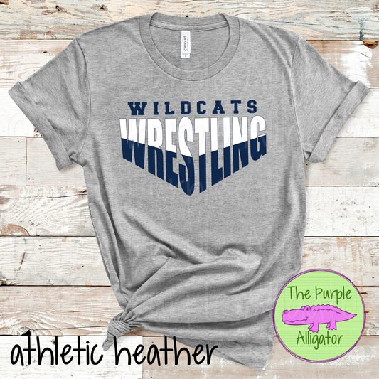 Wildcats Wrestling SC6 Mascot School Spirit - CHOOSE YOUR DESIGN COLORS (d2f TPA)