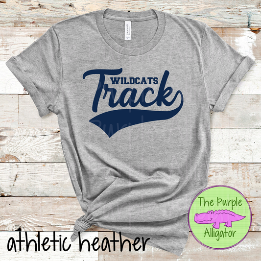 Wildcats Track SC16 Mascot School Spirit - CHOOSE YOUR DESIGN COLOR (d2f TPA)