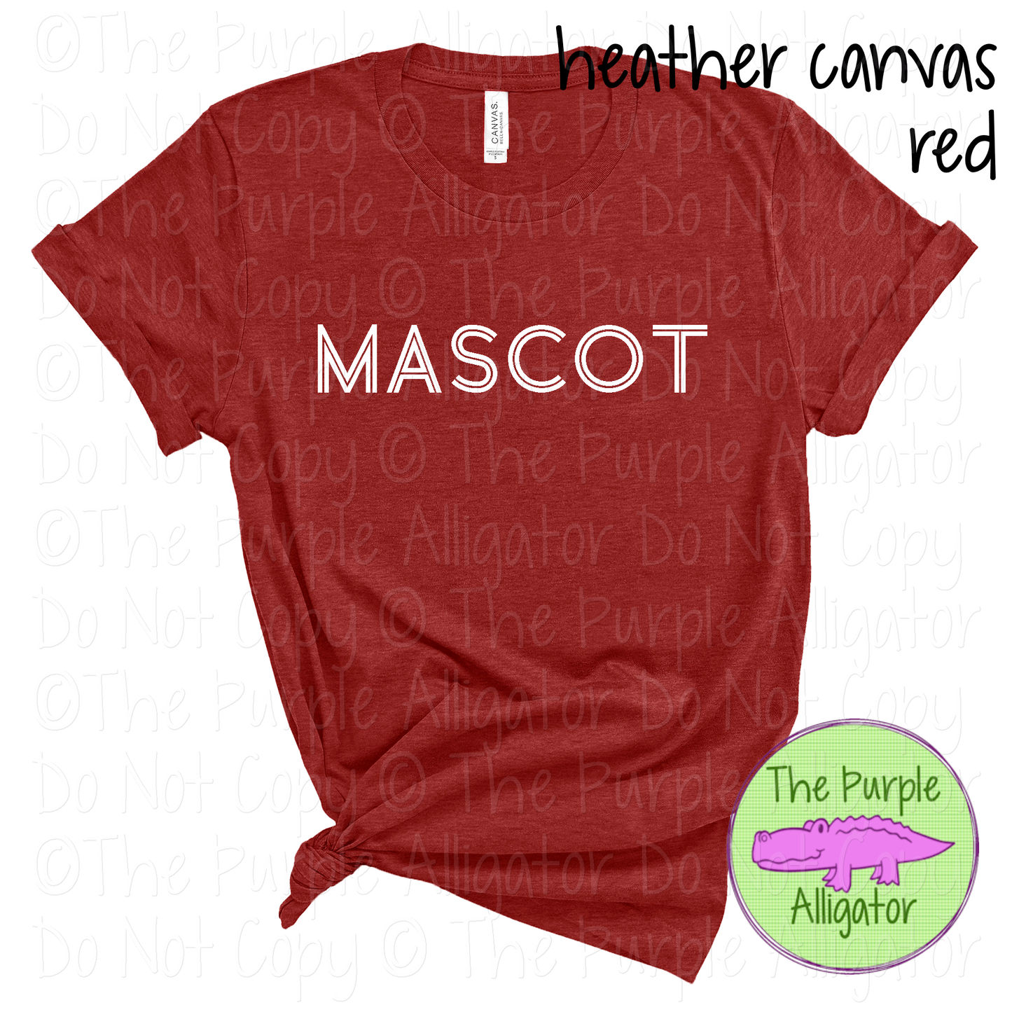 YOUR Mascot Dualline Classic – The Retro Line Series Vintage Double Line Lettering Custom Spirit Wear 0426 TPA