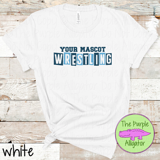 YOUR MASCOT Wrestling Halftime – The Halftime Series Custom Two-Color Mascot Wrestling Spirit Wear 0625 TPA