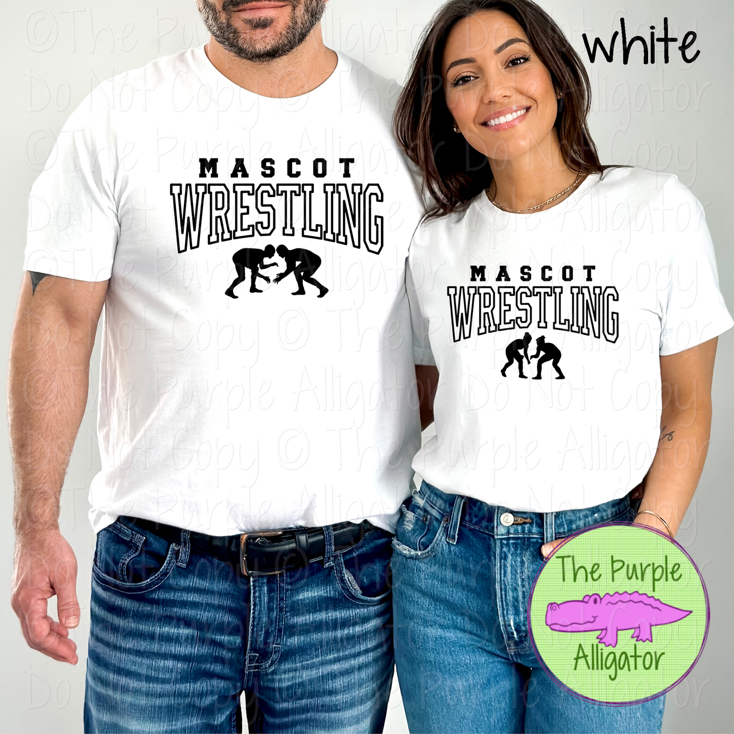 YOUR MASCOT Wrestling 7 - Custom Wrestling Team Spirit Wear Mascot Apparel 0626