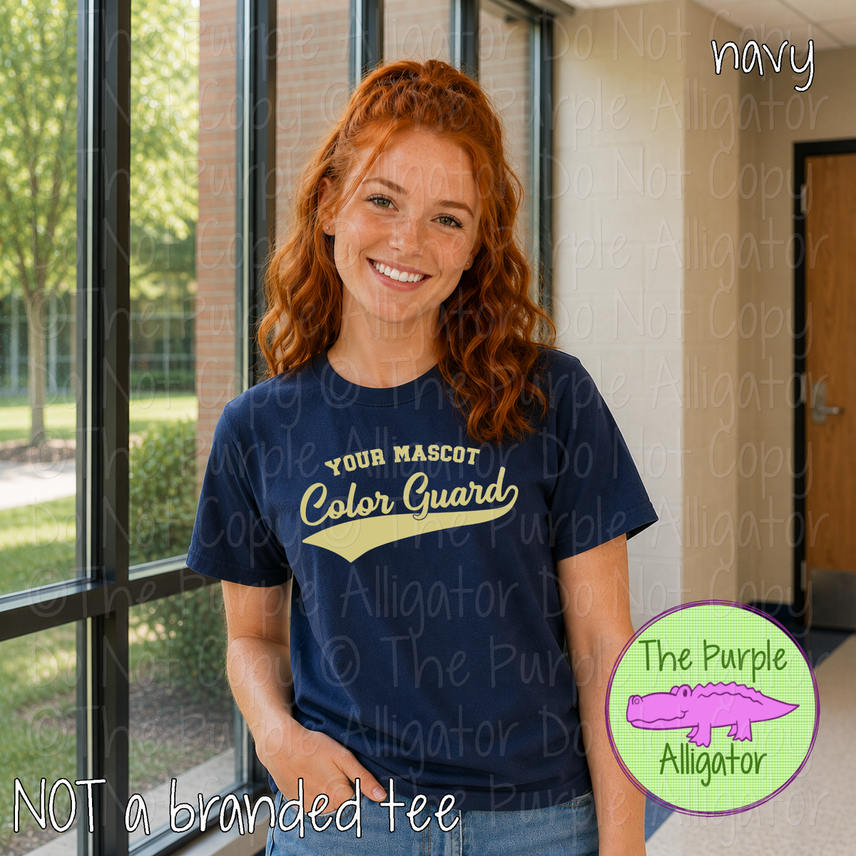 YOUR MASCOT Color Guard 13 – Classic Swash Custom Color Guard Spirit Wear Mascot Apparel 1026 TPA
