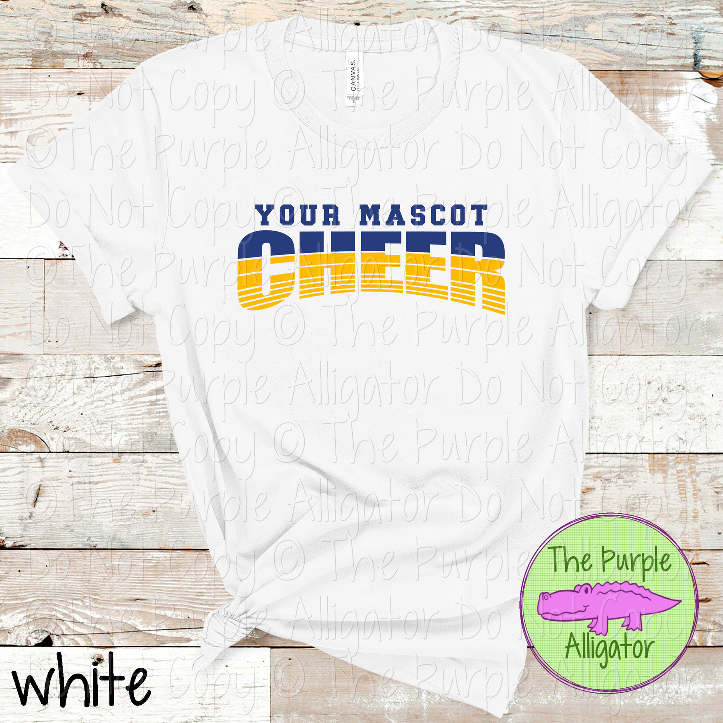 YOUR MASCOT Cheer 39 - Vintage Arch Custom Cheer Spirit Wear Mascot Apparel 0626 TPA
