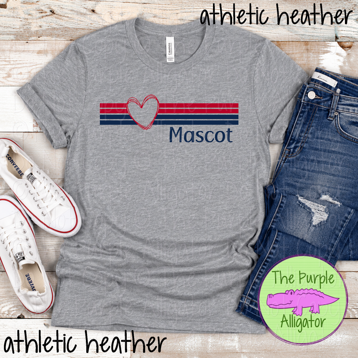 YOUR MASCOT Heartline – Custom Spirit Wear Mascot Apparel 0926 TPA