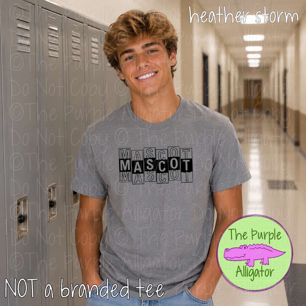 YOUR MASCOT Side Step - The Stacked Series – Custom Spirit Wear School & Mascot Apparel 0926 TPA