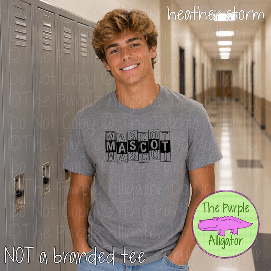 YOUR MASCOT Side Step - The Stacked Series – Custom Spirit Wear School & Mascot Apparel 0926 TPA