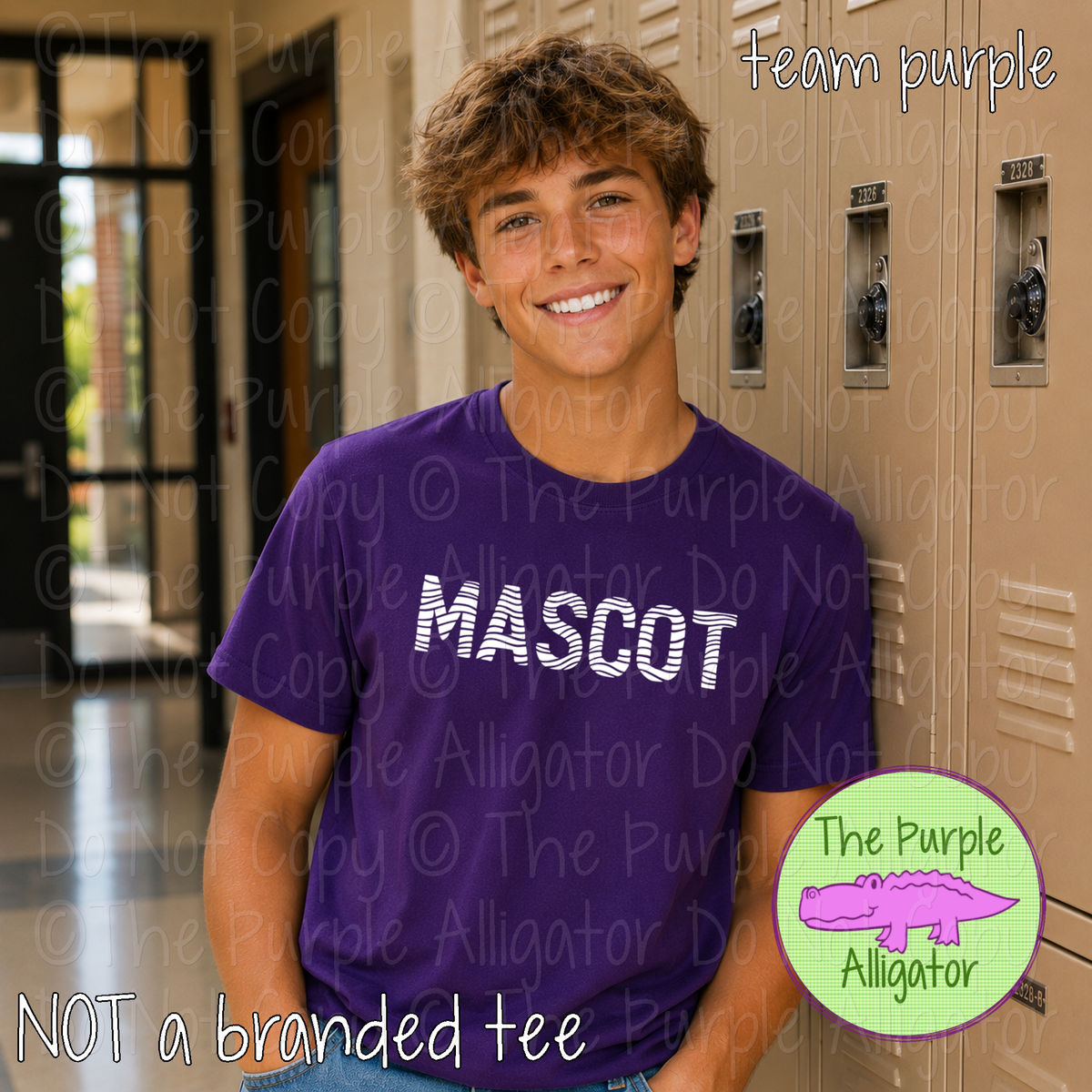 YOUR MASCOT Ripple Effect – Custom School & Mascot Spirit Wear 1026 TPA