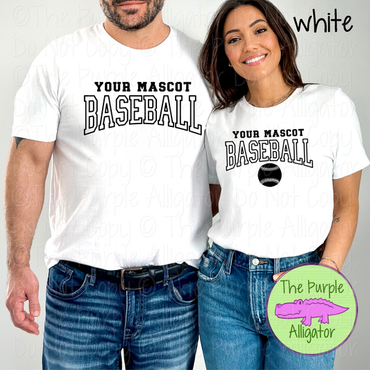 YOUR MASCOT Baseball 47 - Custom Baseball Spirit Wear Mascot Apparel 0626 TPA