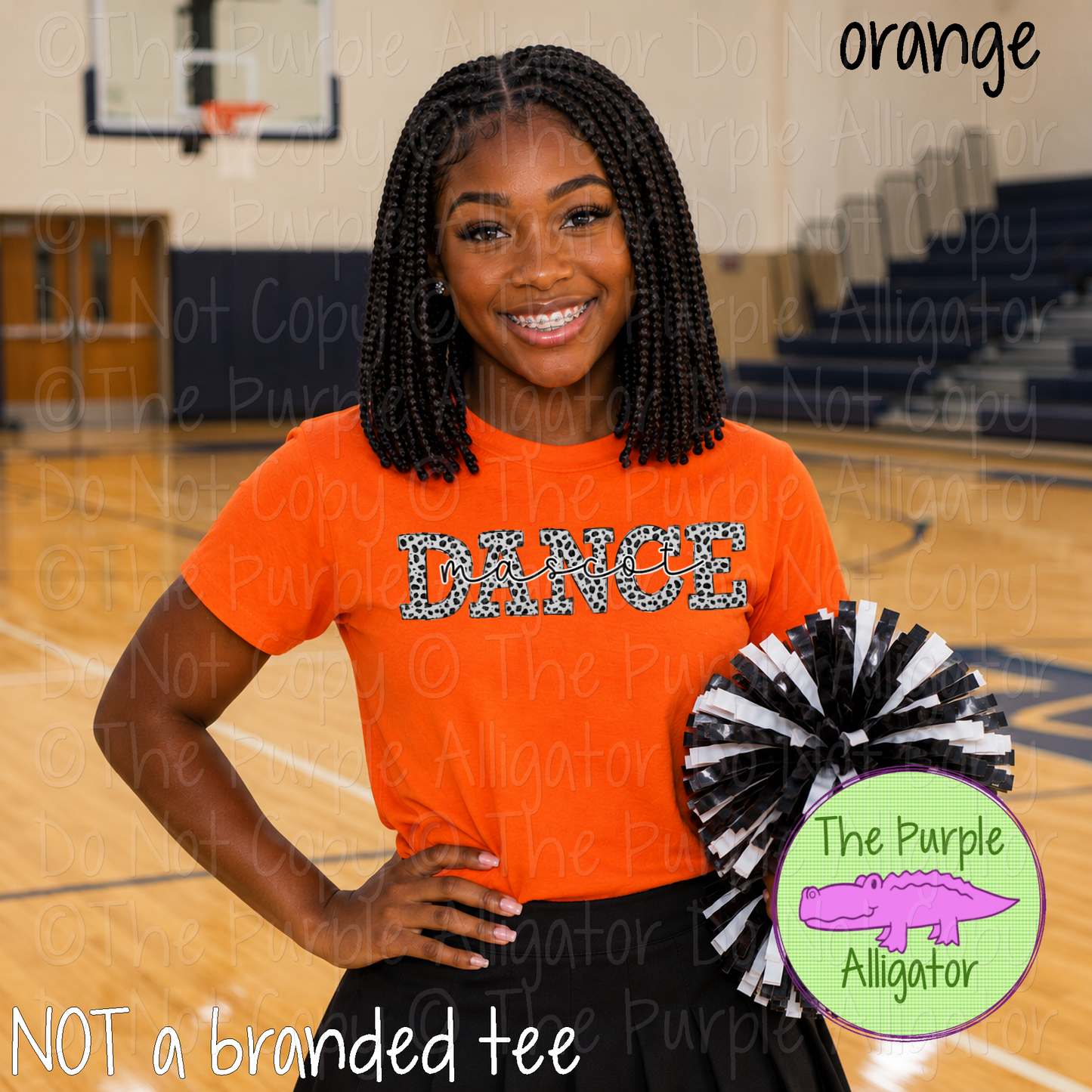 YOUR MASCOT Leopard Dance – Custom Leopard Print Dance Team Spirit Wear 0826 TPA
