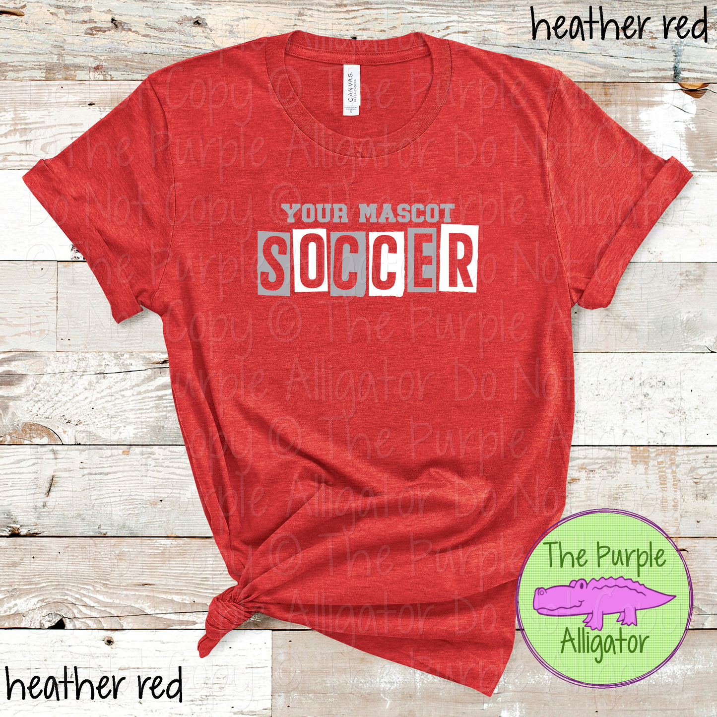 YOUR MASCOT Soccer Halftime – The Halftime Series Custom Two-Color Mascot Soccer Spirit Wear 0626 TPA