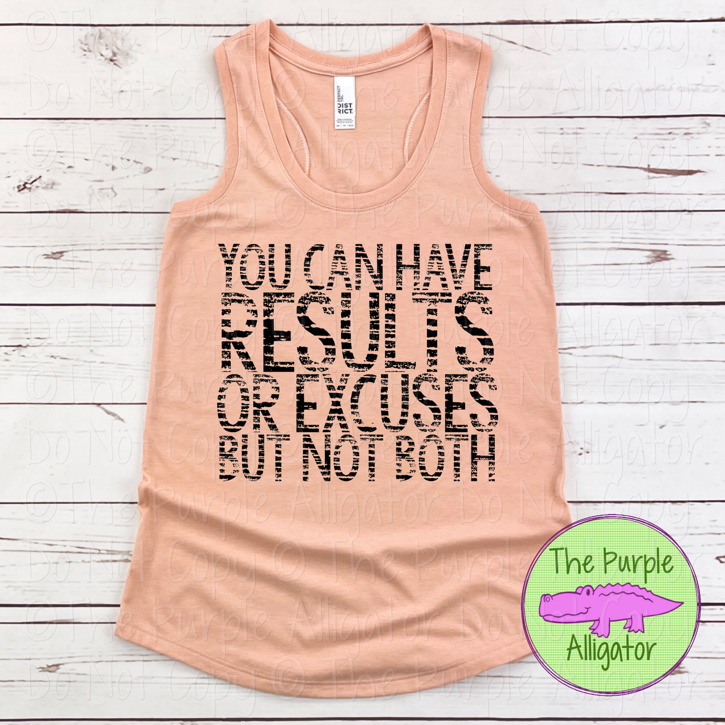 You Can Have Results Or Excuses But Not Both Workout Apparel Motivational Gym Shirt Fitness Quote 0121 HMD