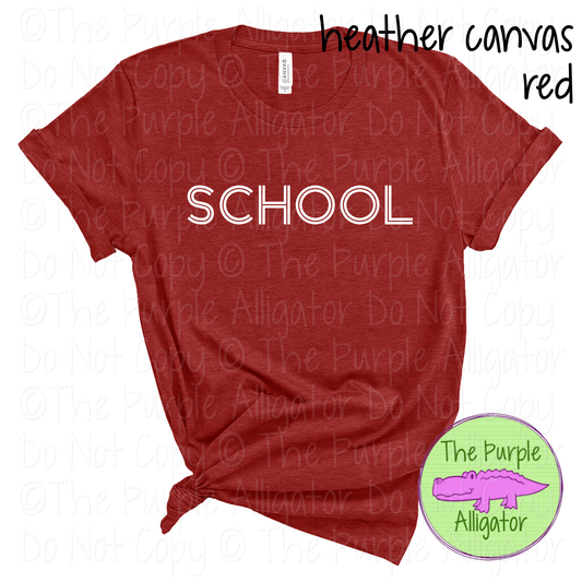 YOUR SCHOOL Dualline Classic – The Retro Line Series Vintage Double Line Lettering Custom Spirit Wear 0426 TPA
