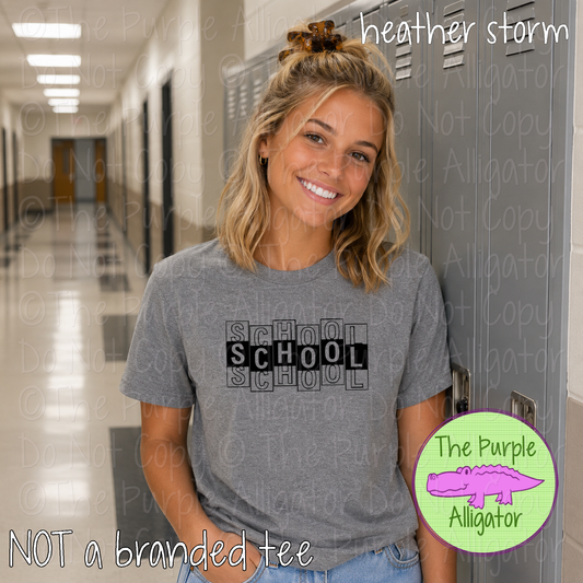 YOUR SCHOOL Side Step - The Stacked Series – Custom Spirit Wear School & Mascot Apparel 0926 TPA