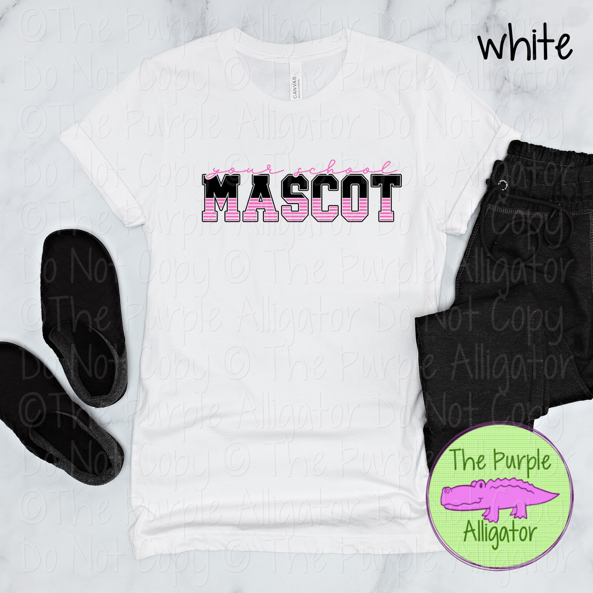 YOUR SCHOOL & MASCOT Team Player Stripe – Custom Spirit Wear School & Mascot Apparel 0424 TPA