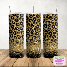 Load image into Gallery viewer, Glitter Leopard - 8 color choices -(TDYY) 20oz Tumbler