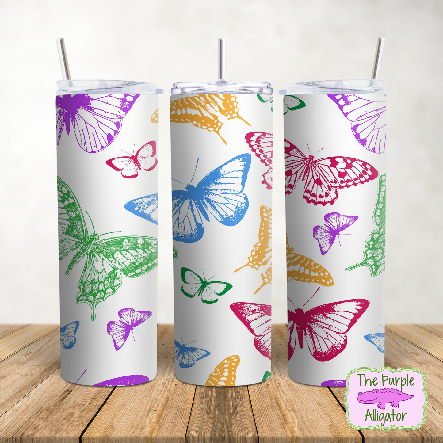 Colorful Butterflies (DLS) 20oz Tumbler