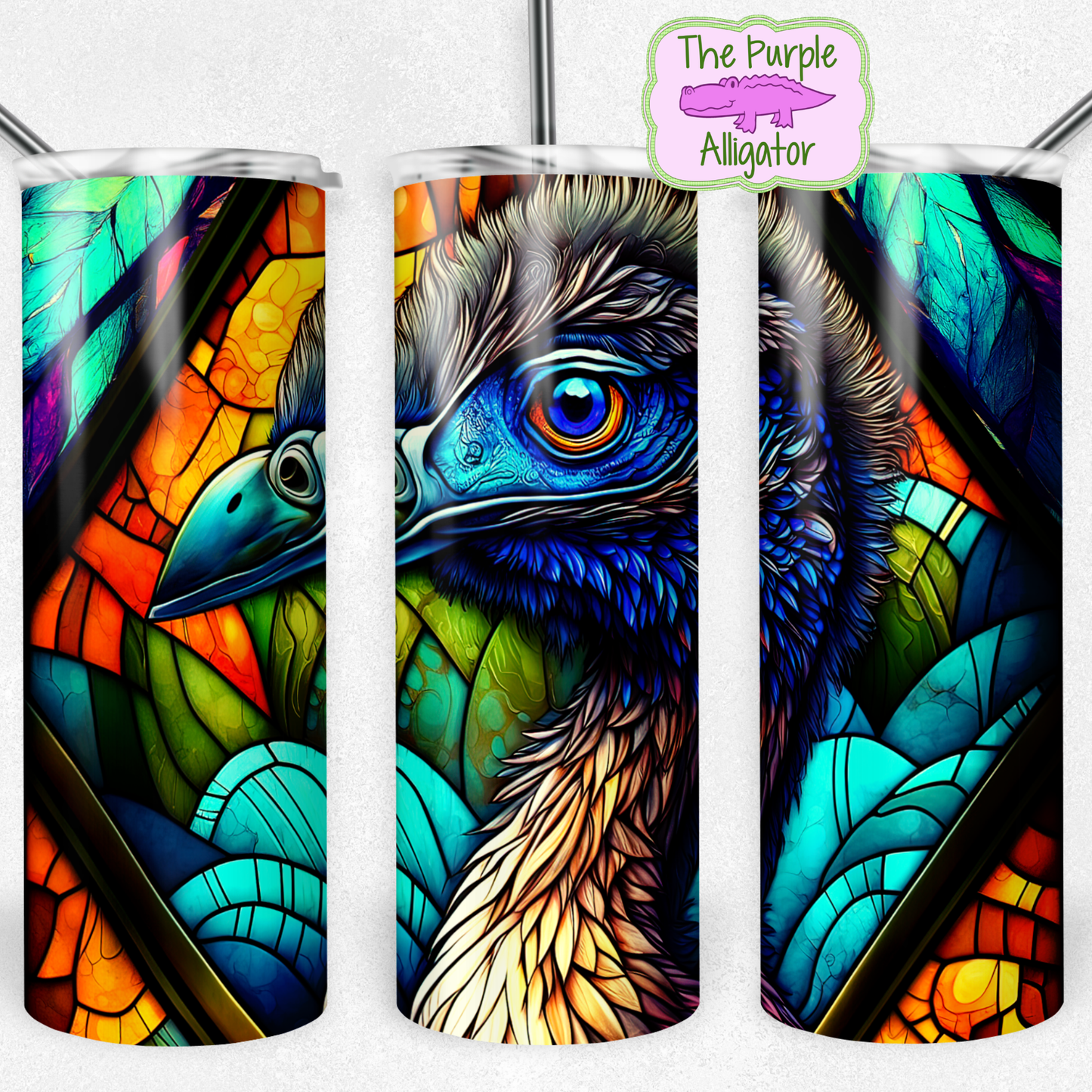 Emu Stained Glass (BT) 20oz Tumbler