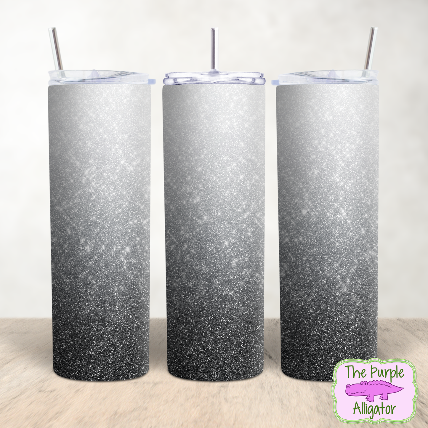 Glitter Ombre - 10 color choices - (TDYY) 20oz Tumbler