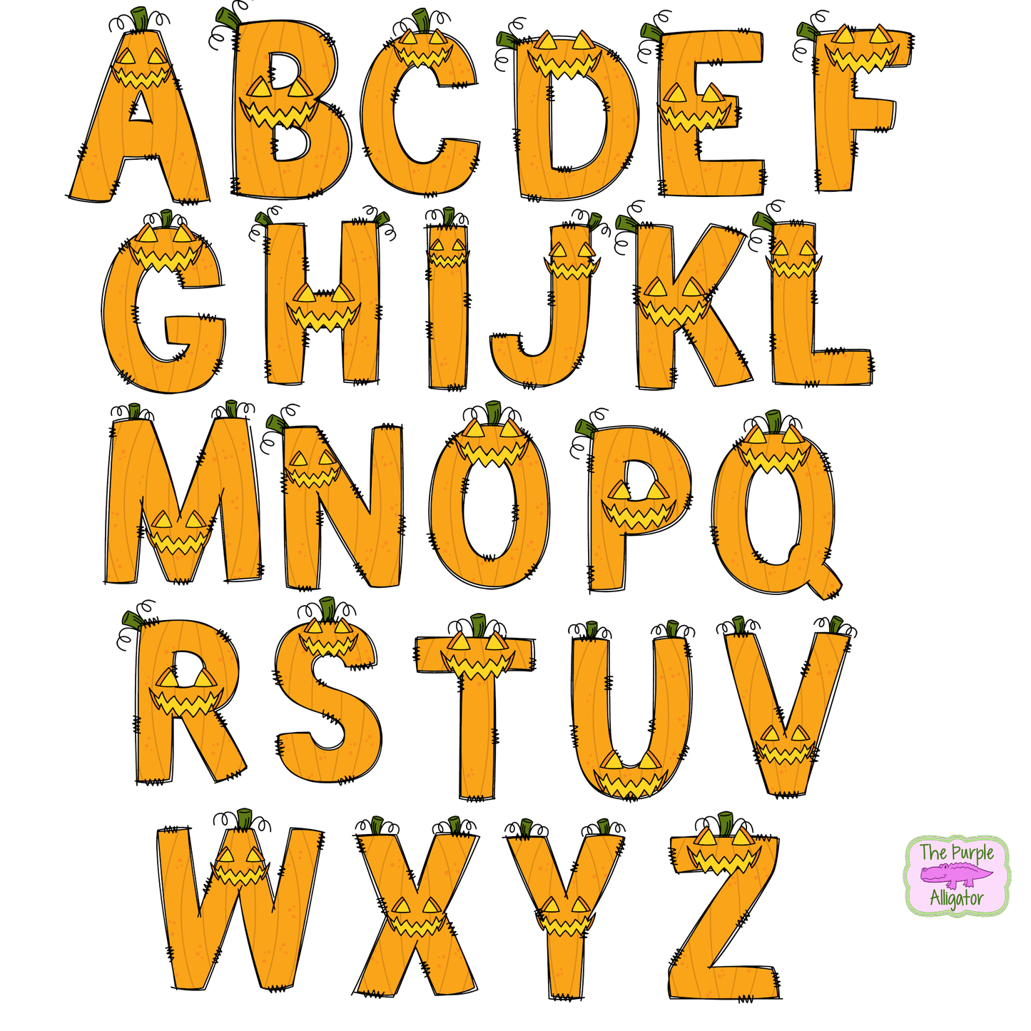 Halloween - Jack Doodle Letters Name Personalized (DLS) 20oz Tumbler