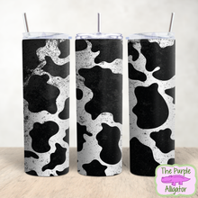 Load image into Gallery viewer, Inky Cow Print (DLS) 20oz Tumbler