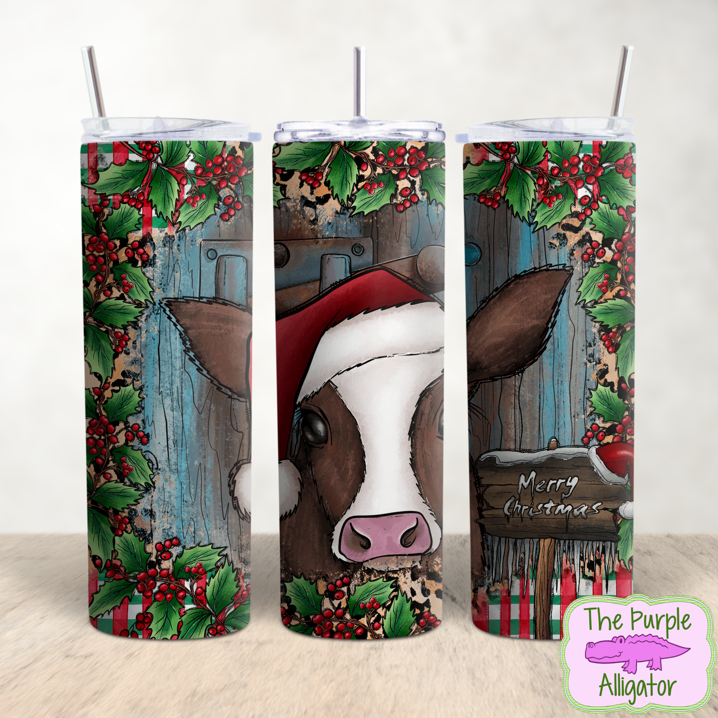 Merry Christmas Cow (BDS) 20oz Tumbler