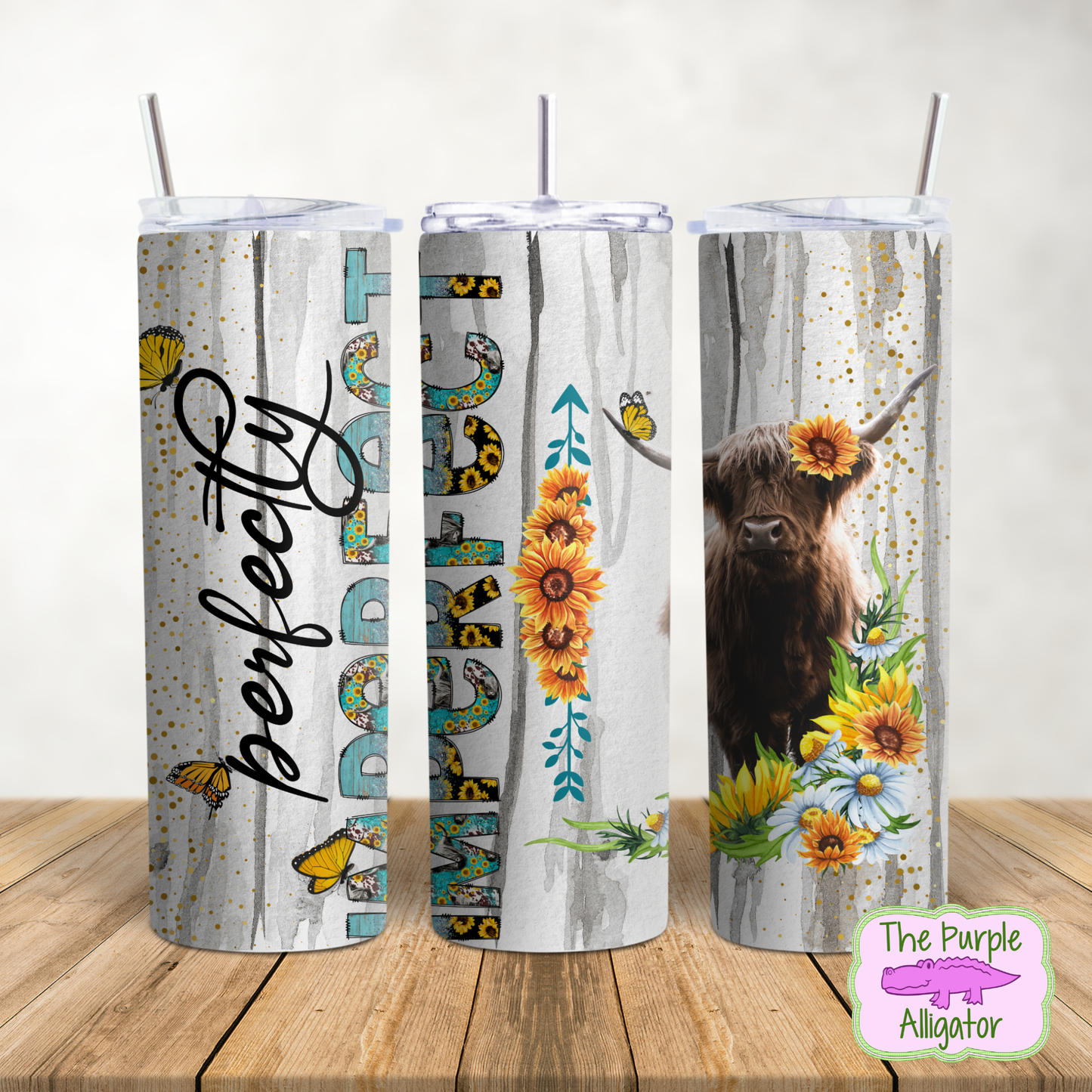 Perfectly Imperfect Highland Cow (BT) 20oz Tumbler