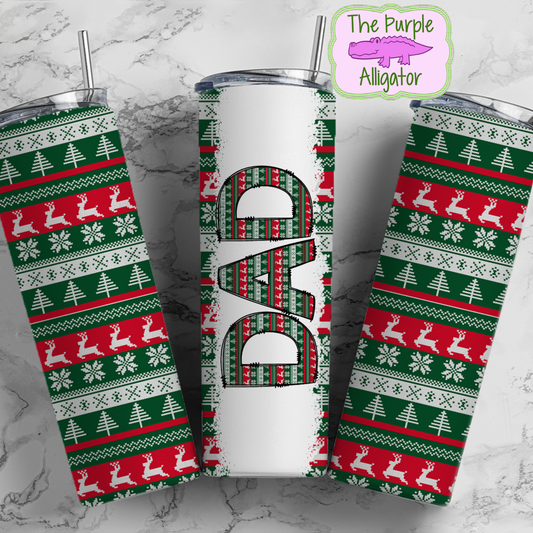 Red Green Ugly Sweater Dad (TWD) 20oz Tumbler