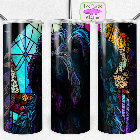 Russian Terrier Stained Glass (BT) 20oz Tumbler