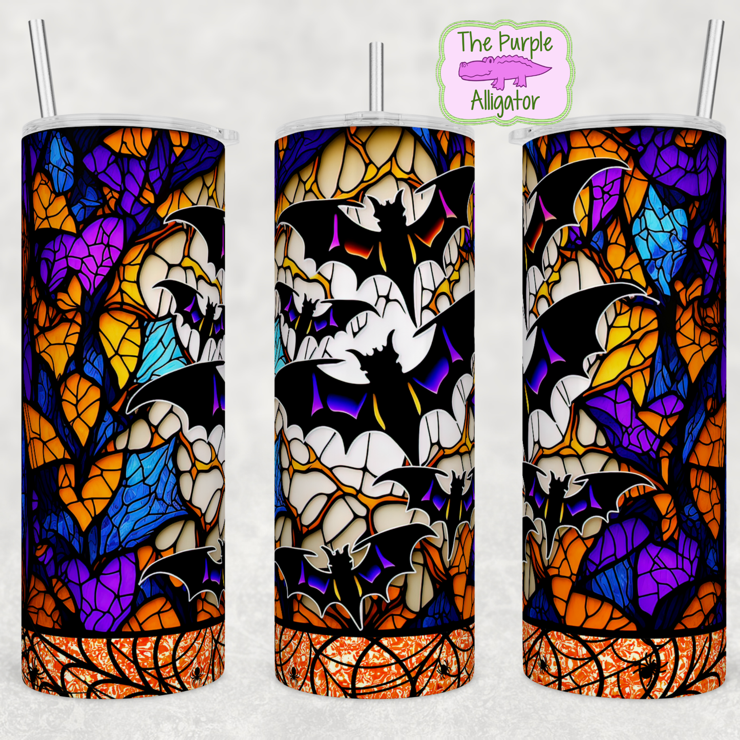 Stained Glass Bats (BT) 20oz Tumbler