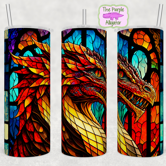 Stained Glass Dragon (BT) 20oz Tumbler