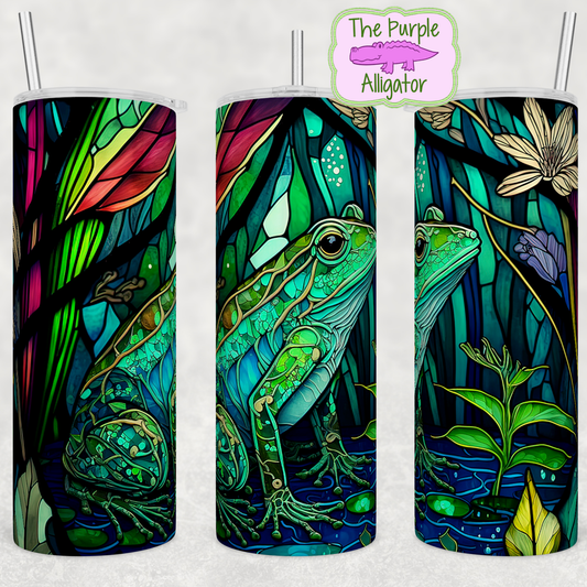 Stained Glass Frog (BT) 20oz Tumbler