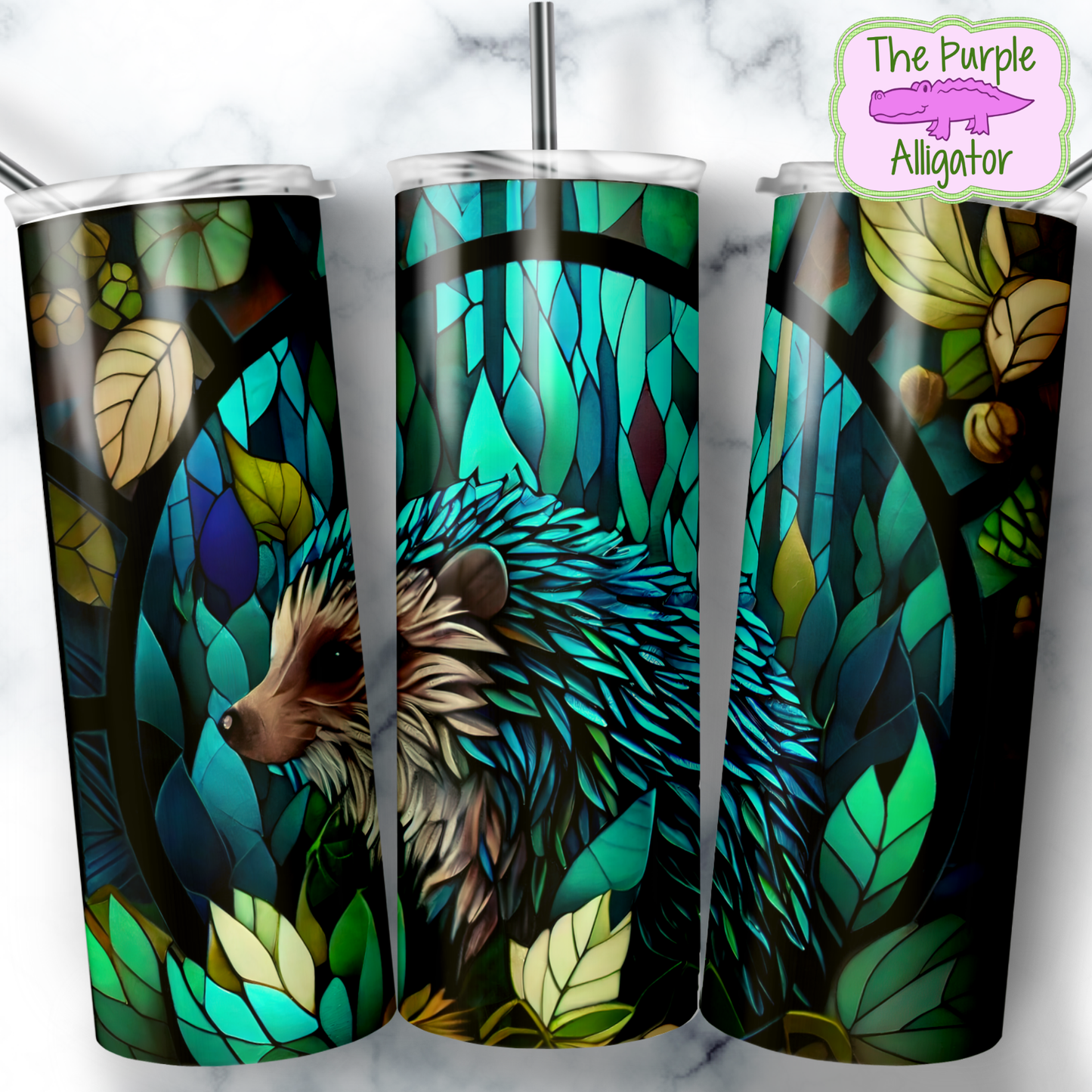 Stained Glass Hedgehog (BT) 20oz Tumbler