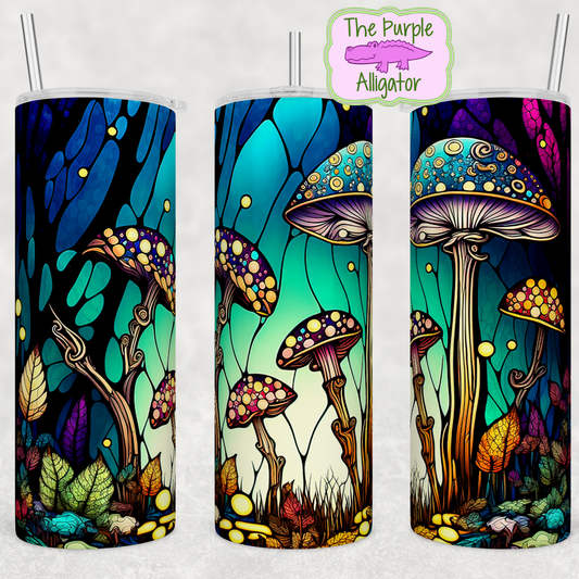 Stained Glass Mushrooms (BT) 20oz Tumbler
