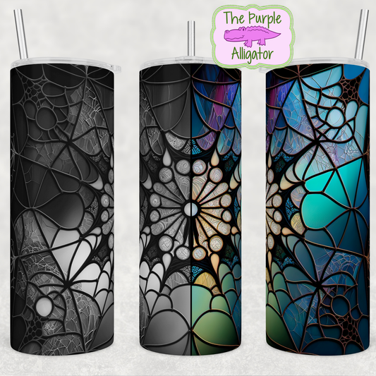 Stained Glass Spider Webs (BT) 20oz Tumbler