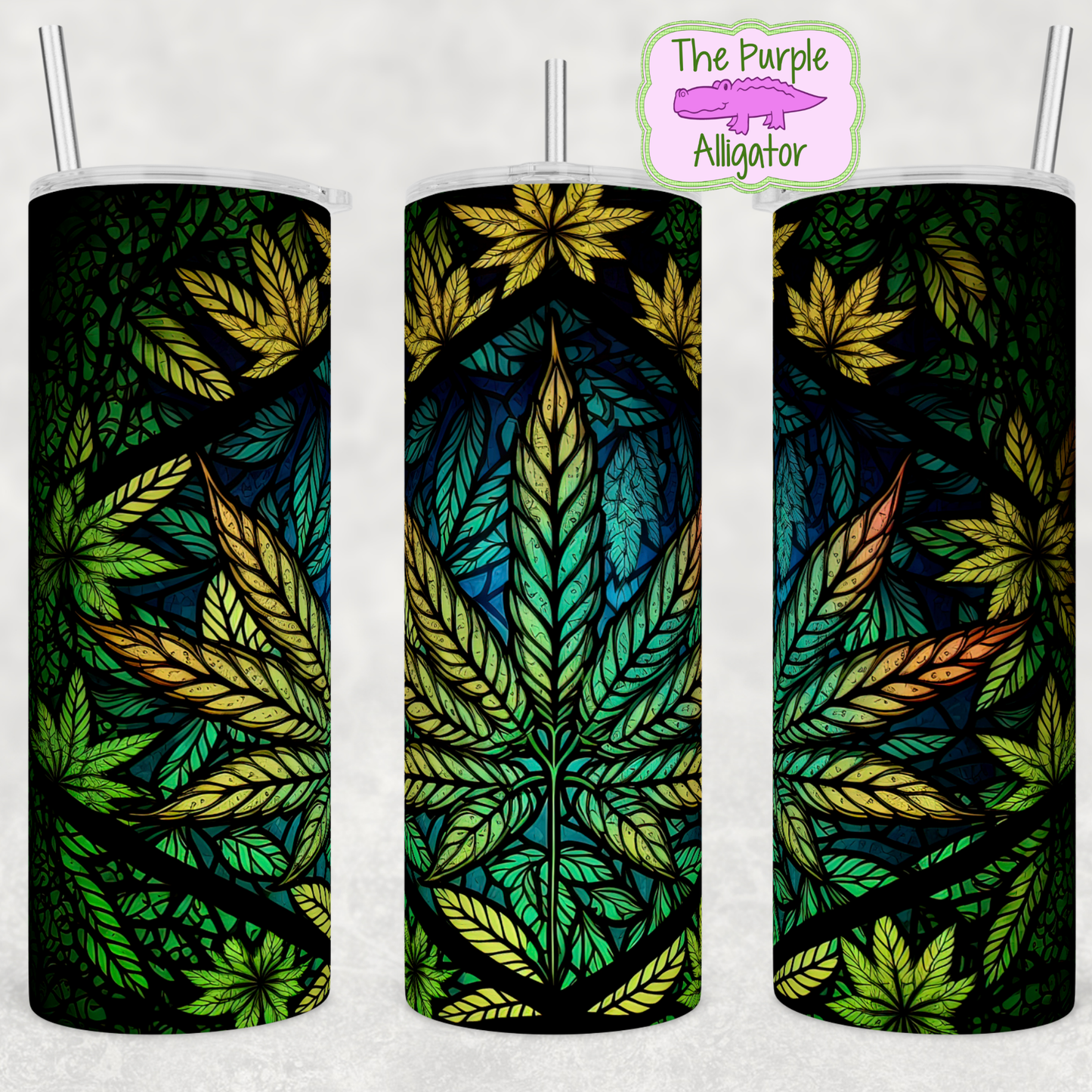 Stained Glass Weed (BT) 20oz Tumbler