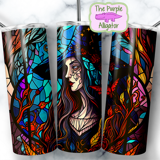 Stained Glass Witch (BT) 20oz Tumbler