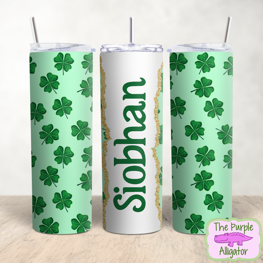 St Patrick's Day 474 Name Personalized (TWD) 20oz Tumbler