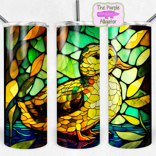 Yellow Duck Stained Glass (BT) 20oz Tumbler